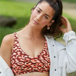 American Eagle OFFLINE By Aerie Goals Plunge Sports Bra Size XS In Maplewood NWT